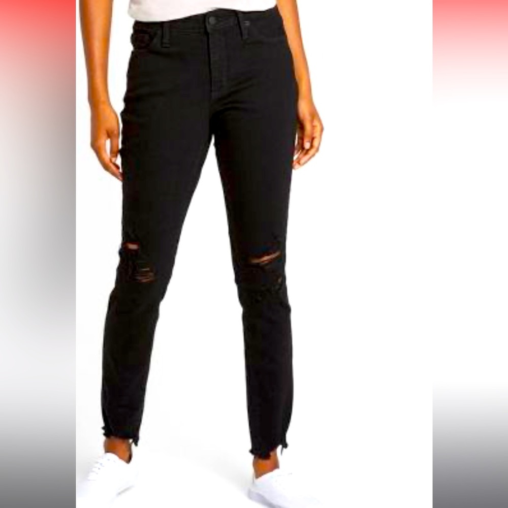 Target black distressed jeans. Size 6. Barely worn